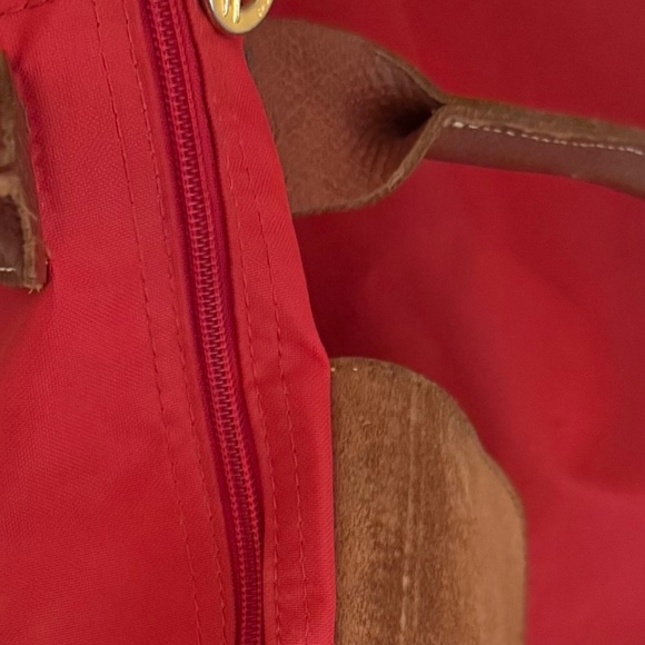 Longchamp Le Pliage - Large with Long Shoulder Straps - Bright Red - Picture 6 of 12